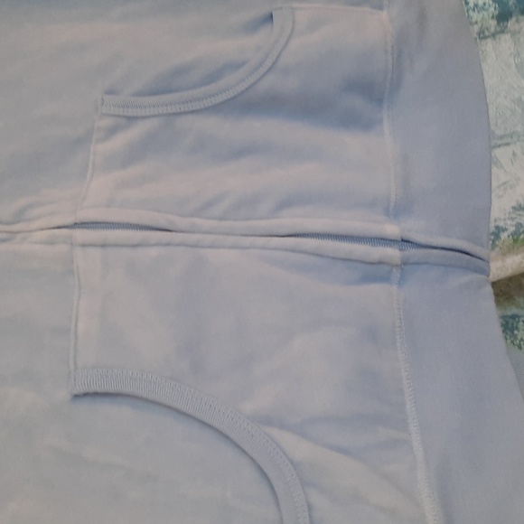 Cherokee light blue velour jumpsuit med top and petite large pants - Picture 3 of 6